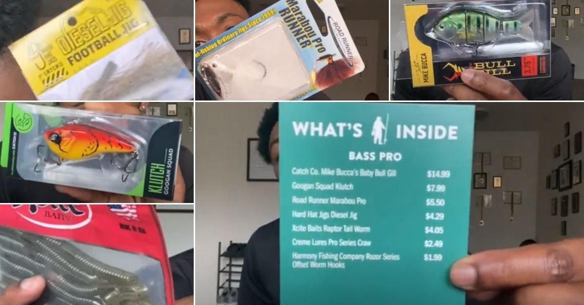 bass pro lure box MONSTERBASS Fishing Mystery Box, Freshwater Fishing Kit with 7+ Lures plastics box Cabela's Bass Pro Shops Extreme