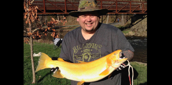 Pennsylvania Man Catches Potential Record Breaking Palomino Trout
