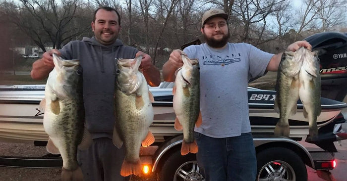 Two Cousins And A 40 Pound Bag Of  Kentucky Lake Bass!