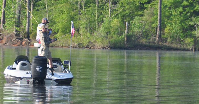 Spring Bass Fishing In Flooded Water