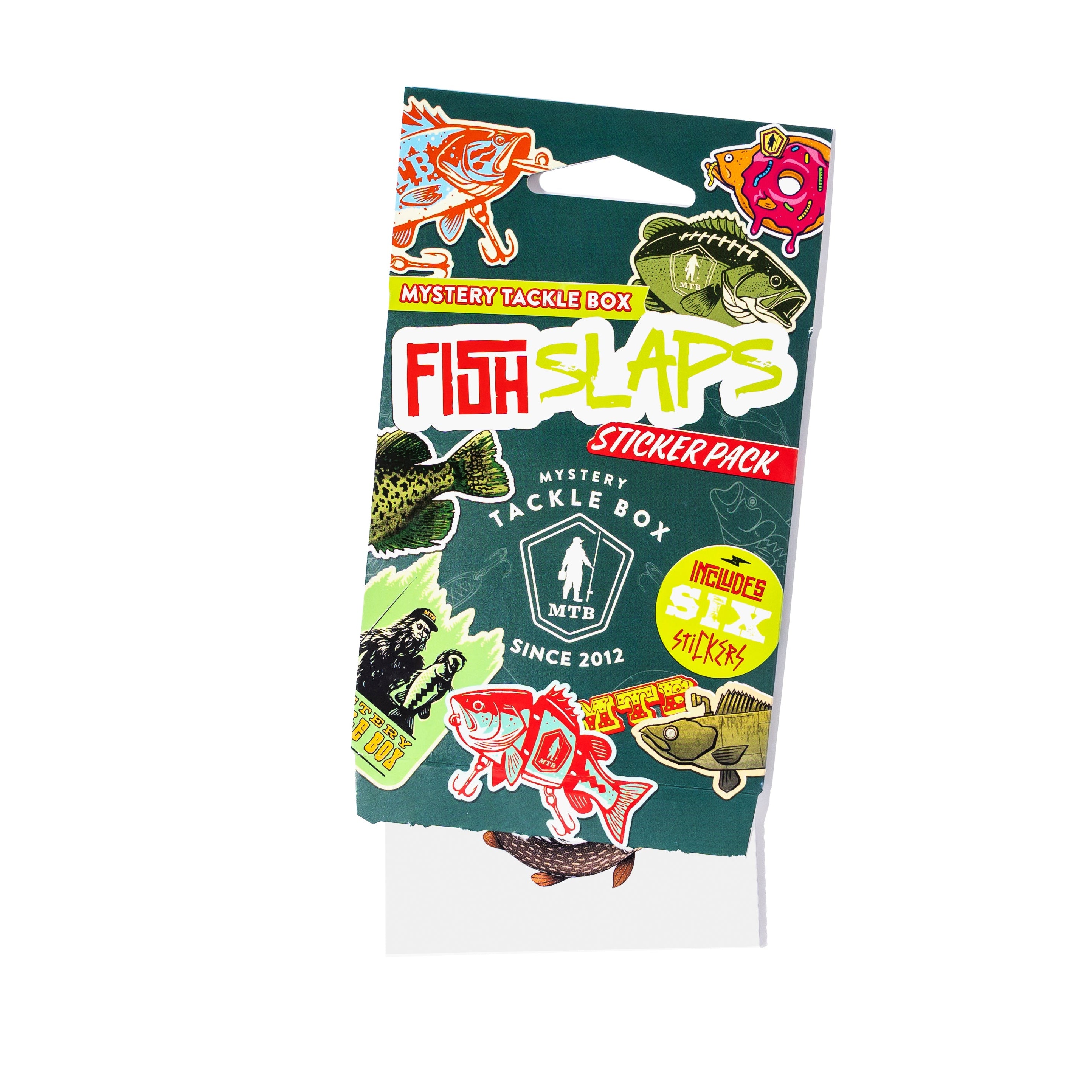ステッカー　Levi's、BOBSON、McGREGOR、RIVAX MTB Fish Slaps Sticker Pack – Mystery Tackle Box