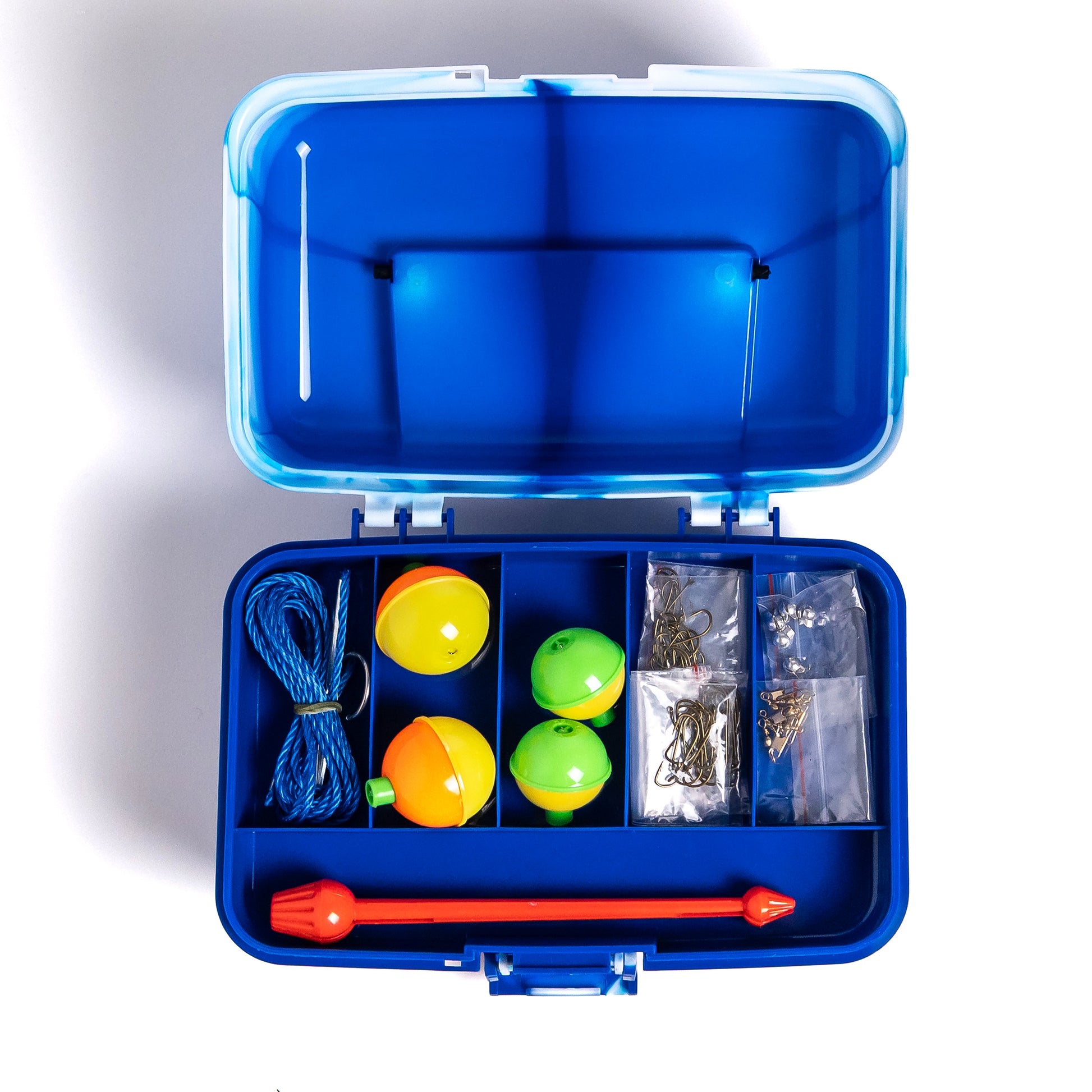 blue fishing tackle box THKFISH 3400/3500 Waterproof Gear Box, 2PCS 3400 every detail of this fishing tackle box helps you spend less time searching and more time fishing Plano Three-Tray Tackle Box -