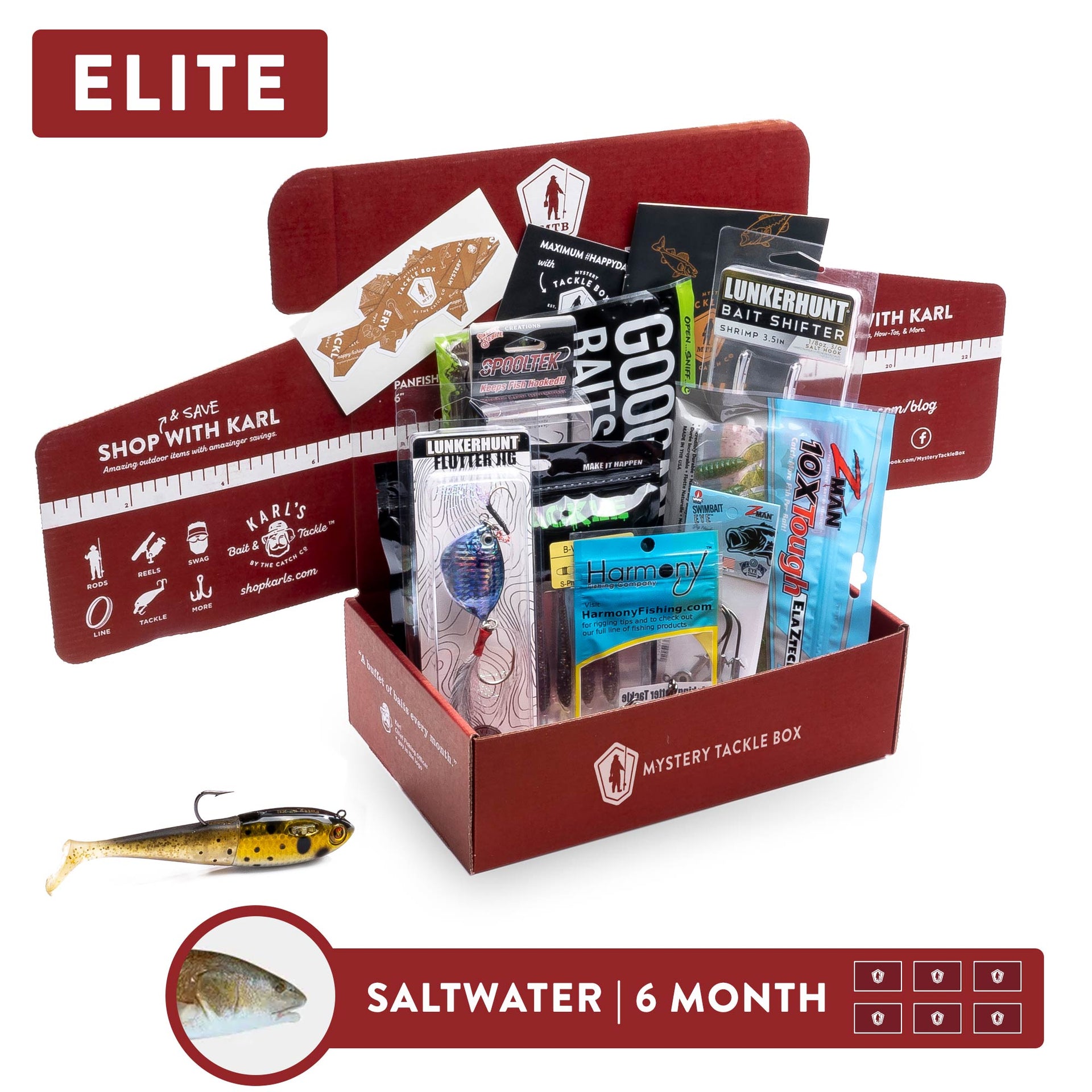 6 Month Elite Fishing Subscription Box