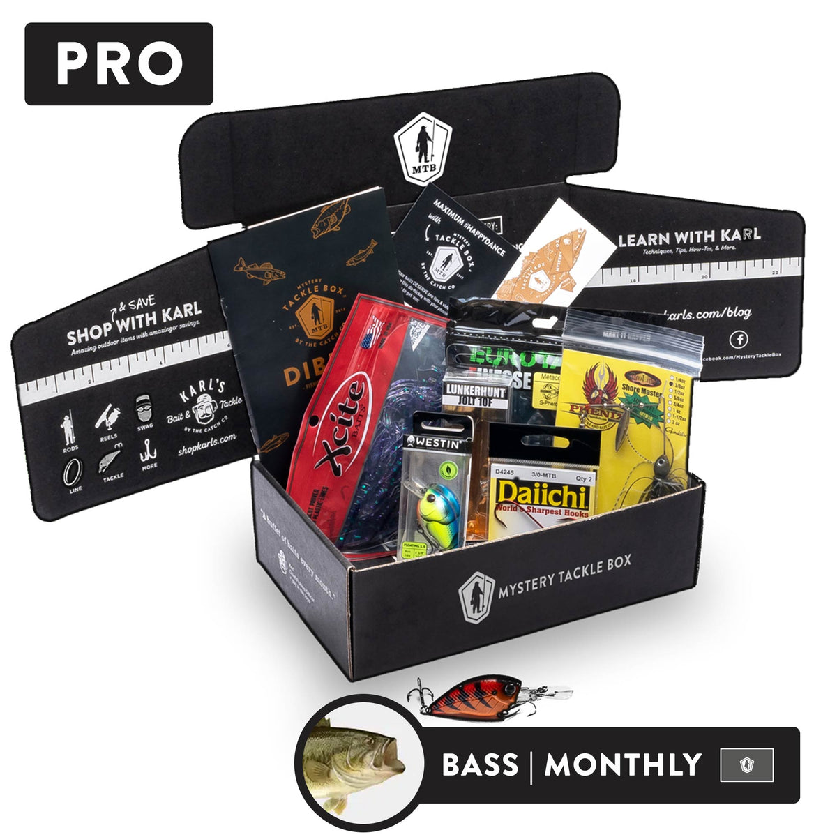 SUB-PRO-1M-BASS-25J01U - Mystery Tackle Box