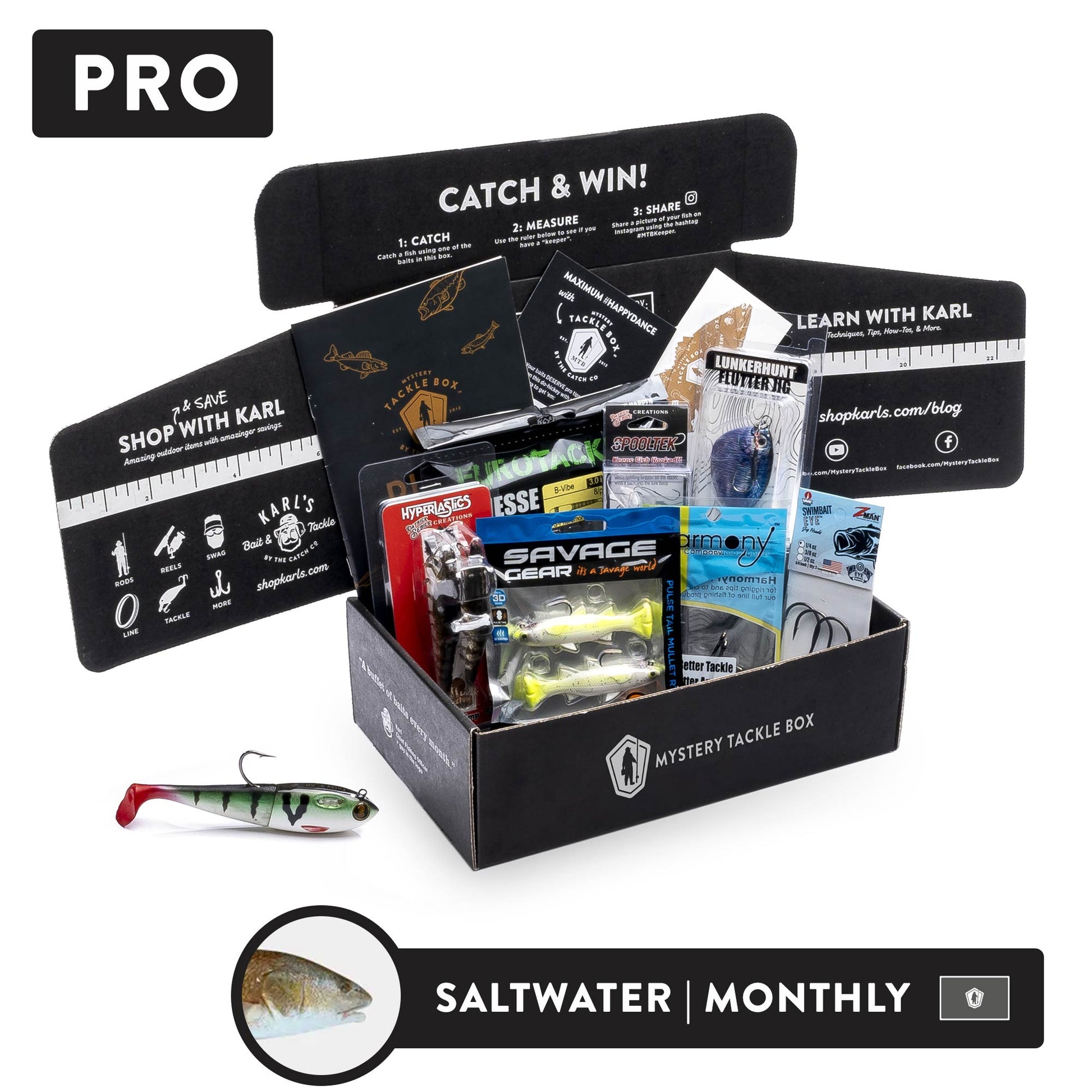 Saltwater Fishing Subscription Box - 4 Month Pro Box | Inshore Saltwater Fishing Lures & Gear Saltwater Fishing Subscription Box - 4 Month Pro Box | Inshore Saltwater Fishing Lures & Gear