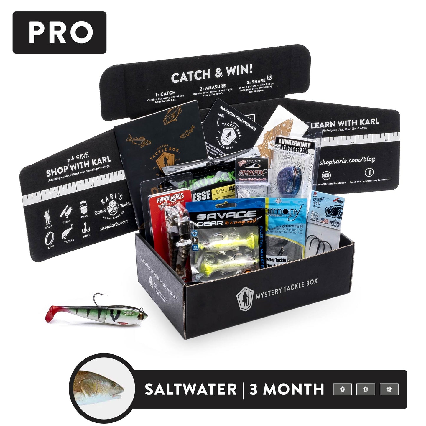 Bass Tackle Box Subscription - Mystery Tackle Box | Pro-Selected Fishing Lure & Bait Box