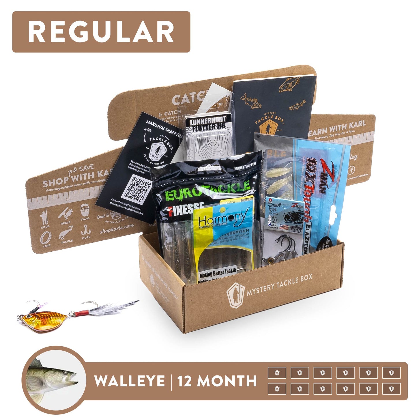 best walleye tackle box Regular x 12 Month – Mystery Tackle Box