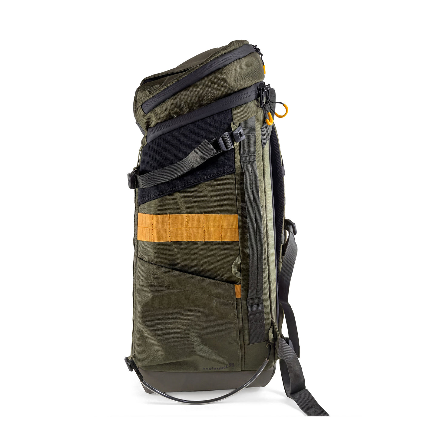 Field Green AnglerPack Backpack Side View