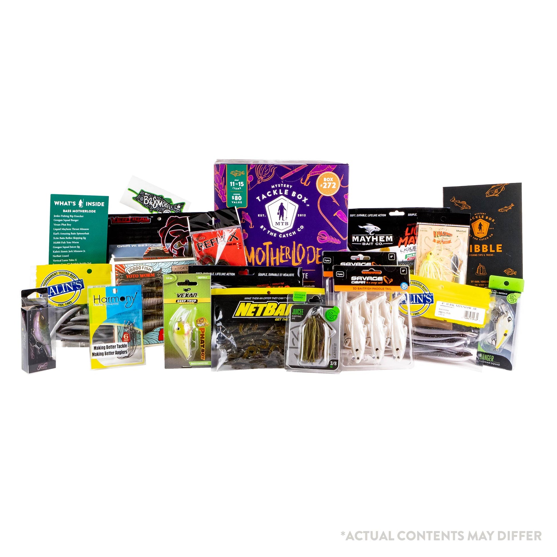 Motherlode Bass Fishing Crate – Mystery Tackle Box Motherlode Bass Fishing Crate – Mystery Tackle Box