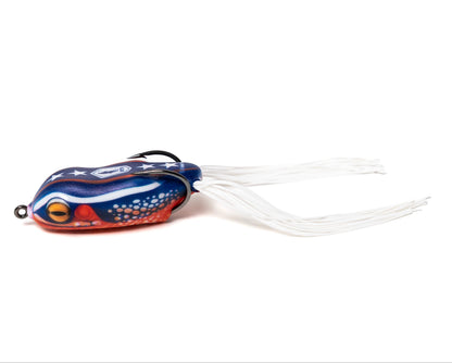 Colorful fishing lure with a white background
