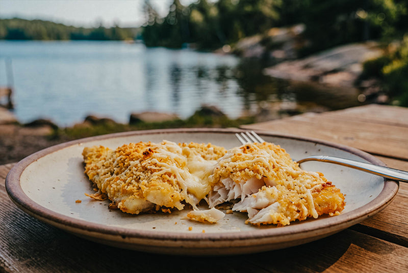 Oven-Baked Walleye with Panko-Parmesan Crust